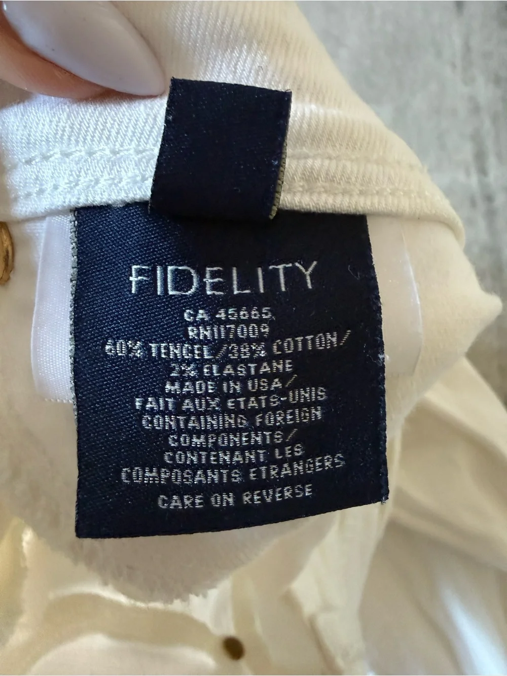 Fidelity Belvedere Crop Skinny Jeans - Distressed white denim - Picture 11 of 13